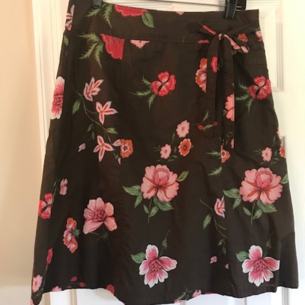 Tommy Hilfiger - Brown & Pink Floral Skirt